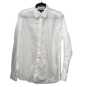 Marc Anthony Mens White Slim Fit Cotton Shirt M
